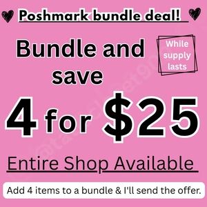 Poshmark Deal Bundle 4 Items For Only $25 (Entire Shop Available)